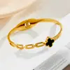 Não Desbota, Versátil, Personalizado, Cheio de Diamantes, Joia de Mão de Luxo Leve Celebridade da Internet Atacado Pulseira Popular de Aço Titânio Moda Francesa para Mulheres