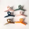 Pinza Grande Popular de Internet para Mujer, Pinza de Pelo Grande de Plástico con Forma de Cruz de Una Palabra, Pinza Simple para Sujetar el Cabello para Lavarse la Cara y Bañarse