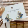 Brincos de tarracha borboleta retrô estilo étnico boêmio design de nicho senso de temperamento brincos de celebridade da internet brincos versáteis para o dia a dia