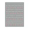 Redanco Nuevo Avión 3D Ins Popular Pegatinas para Uñas Arte de Uñas Estampado en Caliente Plata Mini Sol Pegatinas para Uñas Dh-947