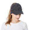 Gorra de Punto para Otoño e Invierno Amazon Gorra de Béisbol Tejida Estilo Europeo y Americano Cuadros para Cola de Caballo Gorra para Cola de Caballo de Mujer No Estándar de Coche
