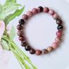 Pulseira de Pedra Ágata Olho de Tigre Cristal Natural 8mm Fashion Simples Círculo Único Contas Redondas Joia Transfronteiriça Pulseira de Obsidiana