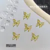 Accesorios Transfronterizos para Uñas Mariposa Estilo Nuevo Diamante Marqués Colorido Mariposa Hueca Tridimensional Diamante Incrustado Mariposa de Aleación Decoraciones para Uñas