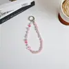 Colgante de cadena para teléfono de grava irregular personalizado, correa de muñeca para funda de teléfono, cordón para teléfono de mujer, cadena de bolsa para funda de teléfono cámara