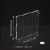 Bloque de Sello Transparente Acrílico DIY Multiespecificación con Impresión de Líneas de Cuadrícula Herramienta de Estampado para Scrapbooking y Tarjetas