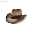 Sombrero de vaquero de copa dura, sombrero de playa, nuevo sombrero de verano, sombrero de paja panamá para hombres y mujeres, sombrero de copa, sombrero de vaquero occidental americano
