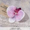 Cabeza de Orquídea Mariposa Pequeña Flor Artificial Falsa DIY Guirnalda Hecha a Mano Boda Ropa Retro Tocado Pasador Accesorios Atrezzo