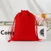 Bolsa de Veludo Preta com Cordão Saco para Embalagem de Joias Armazenamento à Prova de Poeira Bolsa de Veludo para Joias Atacado