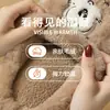 Chinelos de algodão femininos Babudou, novo 2026 outono/inverno, para casa, internos, quentes, de pelúcia, antiderrapantes