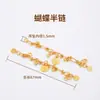 Cadena de extensión de acero de titanio, pulsera de perlas ajustable, cadena de extensión para collar, cadena para clavícula, cadena de cola, accesorios de cadena con cierre de langosta