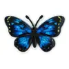 Pingentes coloridos de borboleta em borracha macia de PVC com impressão UV, acessórios decorativos personalizados para sapatos em pintura a óleo colorida