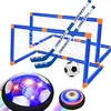 Taco de Hóquei Infantil, Gol de Hóquei no Gelo, Brinquedo Elétrico Indoor, Conjunto de Futebol com Carregamento Suspenso para Jardim de Infância