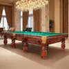 Billar Estilo Ruso Estándar Comercial de Mármol Mesa de Competición Mesa de Billar Estilo Americano Bola 8 Negra Uso en Interiores Hogar Fábrica Venta al por Mayor