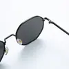 Metal Nuevo Degradado Alta Calidad Gafas de Sol Mujer Estilo Coreano Talento Retro Moda Hombre Marco Grande Gafas de Sol de Moda Celebridad de Internet