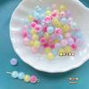 Cor Transparente Fosco Mágico Sanduíche Doce Estrelas Redondo com Contas DIY Acessórios para Pulseira de Joias Feita à Mão Material