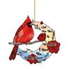Nuevo Producto Transfronterizo Pájaro Rojo Acrílico Colgante para Coche Colgante para Mochila Hogar Decoraciones de San Valentín Navidad