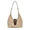 Elegante bolso retro de gran capacidad para mujer 2026 nuevo bolso de hombro para el trabajo, bolso cruzado de color liso de alta calidad