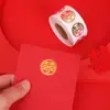 Adesivos de Palavras para Casamento Autoadesivos Adesivos para Envelope do Quarto de Casamento Suprimentos Pequenos Adesivos de Vedação Caixa de Doces Envelope Vermelho Pequeno Ovo de Casamento