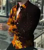 Camisa Casual de Manga Larga para Hombre 2026, Camisa de Moda Transfronteriza sin Planchar, Camisa Digital de Tallas Grandes para Hombre