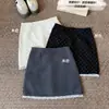 Saia de Renda Patchwork com Bolinhas para Mulheres, Novo Estilo Primavera e Verão, Anti-Exposição, Cintura Alta, Emagrecedora, Que Abraça o Quadril, Saia Versátil de Corte A