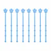 Abrazaderas de silicona de color macarrón con forma de estrella de 145 mm para llaveros DIY, organización de cables de datos y organizadores de cables.