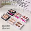 Nueva caja de almacenamiento de uñas postizas de doble capa, caja de almacenamiento de uñas transparente, caja de exhibición de tarjetas de uñas postizas hechas a mano, venta al por mayor de uñas postizas