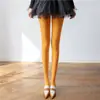 Meias Vermelhas Vibrantes, Meia-calça Vermelha Ancora, Meias Vermelhas para o Ano do Nascimento, Leggings de Veludo Vintage Femininas para Primavera e Outono