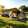 Techo negro 13 camping al aire libre varilla automática doble capa dos dormitorios una sala de estar villa tres en uno tienda de cola de coche mosquitero