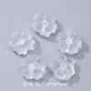 Accesorios de Cristal Blanco Piezoeléctrico Tallado en Forma de Lazo Corazón, Lujo Versátil Accesible Exquisitos Accesorios de Cuentas Accesorios para Joyería DIY