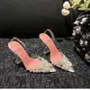 Tendência de Moda Sapatos Baixos PVC Bico Fino com Strass Decote Baixo Feminino 2026 Verão Estilo Fada Versátil Solado Macio Sapatos que Aumentam a Altura