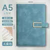 Cuaderno A5 Personalizable con Impresión de Logo, Engrosado con Cierre de Broche, Cuaderno de Oficina para Negocios, Superficie de Cuero Suave, Venta al por Mayor