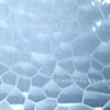 Cortina de ducha texturizada de cubo de agua esmerilado 3D transparente transfronteriza impermeable a prueba de moho para baño, partición de inodoro sin perforación