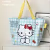 Bolso de Mano y Bandolera HelloKitty Estampado de Leopardo, Impermeable Portátil de Doble Uso Ecológico, Bolsa de Gran Capacidad para Supermercado, Regalo
