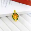 Joyería Chapada en Oro de Nuevo Estilo Chino con Artesanía Tradicional de Esmalte, Colgante de Urna Abrible con Guanyin, Mismo Estilo que en las Joyerías de Oro, Colgante para Cadena de Suéter