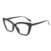 Gafas de Moda TR Estilo Nuevo para Mujer Marco Grande Gafas de Protección para Ojos Marco Facial Plano Adelgazante Plano Luz Azul Anti con Marco para Miopía