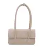 Nova Bolsa Feminina de PU para a Primavera de 2026 Bolsa de Ombro de Couro com Cera de Óleo Moda Tendência Verde Feijão Bolsa de Axila Bolsa Transversal