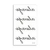 Pegatinas de Tatuaje Simuladas, Pegatinas de Tatuaje Temporales Estilo Fresco con Texto en Inglés, Estilo Oscuro para Cuello, Unisex, Transfronterizo 001~199