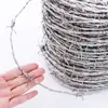 Cerca de Arame Farpado, Cerca de Arame de Aço com Arame Farpado, Rede de Grade de Isolamento de Tribulus de Ferro Galvanizado a Quente, Rede Antifurto e Antiescalada