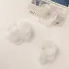 Estilo Doce e Gentil Borda Queimada Organza Rosa Grampo de Cabelo DIY Feito à Mão Acessórios de Cabelo Brincos Acessórios de Roupa Acessórios