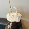 Bolsa de Bowling de Mão Simples Feminina 2026 Novo Estilo Coreano Moda Toque de Luxo Bolsa de Ombro Único Tendência Casual Bolsa Transversal