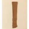 Calcetines de compresión para pantorrilla de cinco dedos para mujer, calcetines de yoga de longitud media para otoño, calcetines deportivos de fitness para correr, saltar la cuerda, calcetines altos para dedos