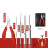 Novo alicate de bico de galinha de aço inoxidável transfronteiriço com bolinhas, especial para pedicure, alicate para incrustação de unhas, tesoura de unha do pé, cortador de unhas, kit de pedicure