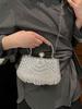 Bolsa de Mão Noturna para Celebridades Femininas 2025 Novo Estilo Bolsa com Corrente de Franjas Brilhantes com Vestido Bolsa para Banquete Bolsa de Ombro Único Transversal