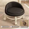Taburete bajo con ruedas, taburete para caminar infantil para el hogar con ruedas universales, taburete pequeño para costura y pedicura, silla giratoria con ruedas silenciosas