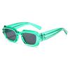 Gafas de Sol de Montura Cuadrada Gafas de Sol con Personalidad Cyberpunk Moda de Celebridad de Internet Patilla Corrugada Gafas de Sol Hip-Hop
