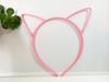 Corona de Cumpleaños Feliz Linda Japonesa y Coreana Orejas de Gato de Dibujos Animados Diadema de Plástico Diadema Tocado de Princesa Venta al por Mayor