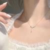 Nuevo collar de espigas de trigo para mujer, fresco, ligero, de lujo, de alta calidad, diseño de nicho, borla de hoja, temperamento, cadena de clavícula de hoja