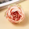 Ramo de flores de seda artificiales de rosa hechas a mano para decoración del hogar y paisajismo con plantas verdes artificiales