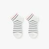 Calcetines Rayados Plusox Barra Horizontal Calcetines de Barco para Hombre Boca Baja para Mujer Verano Transpirables Delgados Absorbentes de Sudor Antideslizantes de Moda Caña Baja