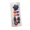 Pinza para el pelo azul denim con forma de corazón para niños, accesorio para el pelo, pinza con borde de estrella para niña, nuevo estilo 2025, pinza para el pelo bb para el pelo de bebé de niñas
